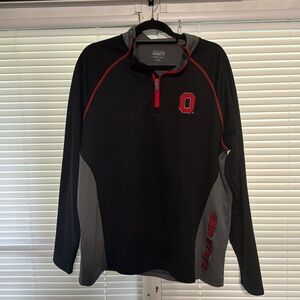 Black/Grey Ohio State Zip pull over